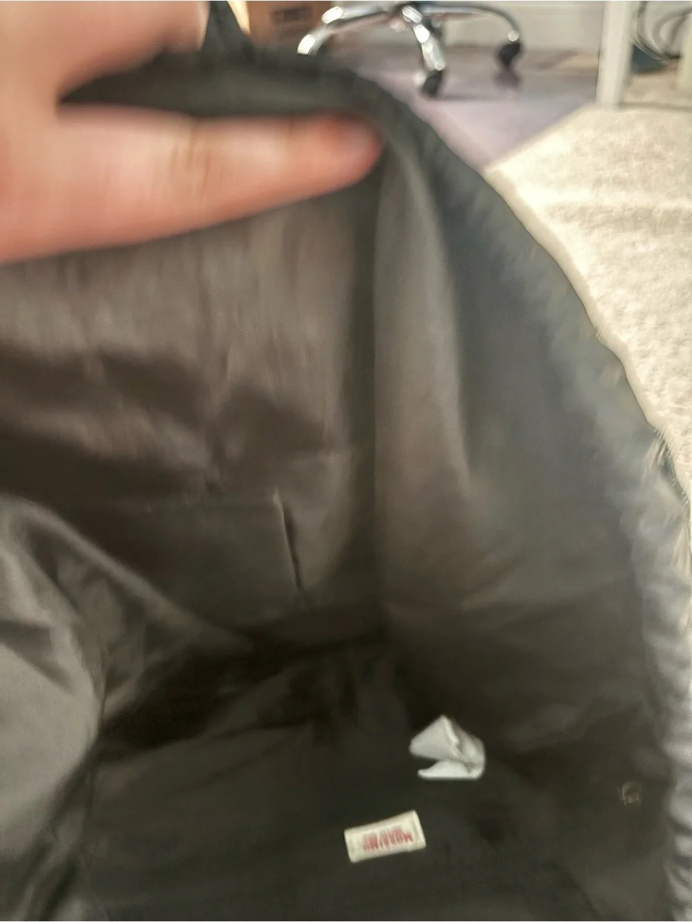 Mossimo Supply Co. Black Drawstring Backpack with Pastel Galaxy Accents
